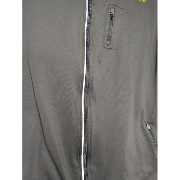 Nike Running Live Strong Zip Jacket Mock Neck Reflective Size Large Gray Pockets - Picture 3 of 10